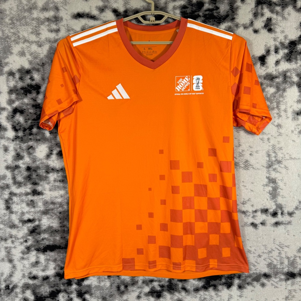 Adidas FIFA World Cup 2026 Home Depot Soccer Jersey Mens XL Slim Fit Orange